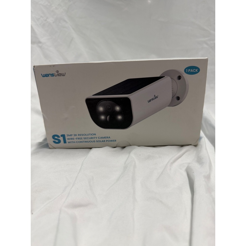 Wansview S1 Solar Security Camera 2K 3MP Wire-Free WiFi Outdoor IP65 Waterproof